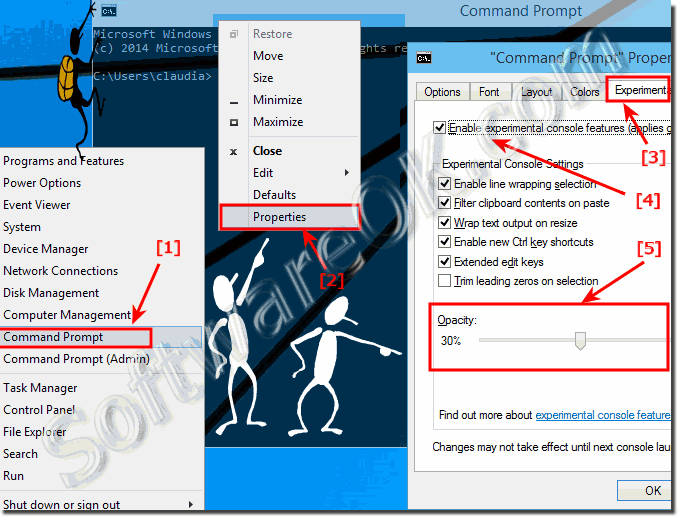 Run Command Prompt with Opacity Mode in Windows 10!