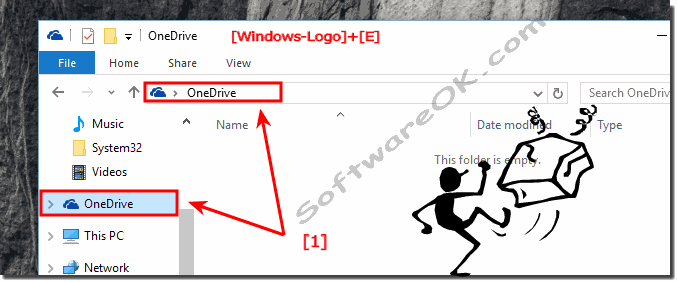 Show the OneDrive folder in File Explorer!