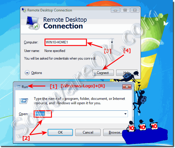 Test Remote Desktop Connection from Windows-7!