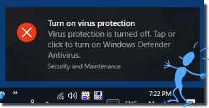 Turn on virus protection!