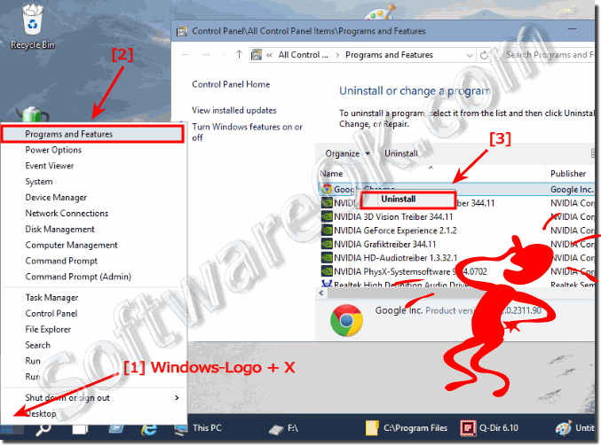 Uninstalled programs in windows-10!