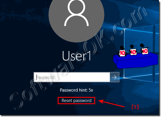 Use of the Windows 10 Password Reset-Disk!