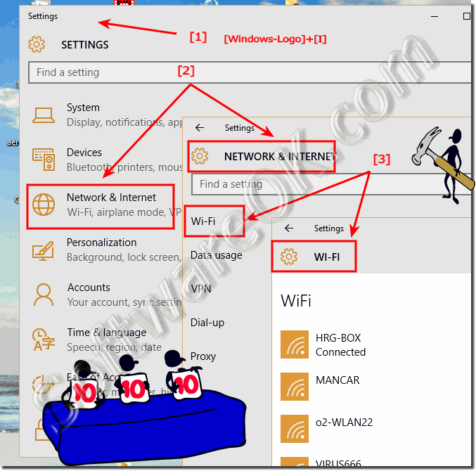 View all WI-FI Network on Windows-10!