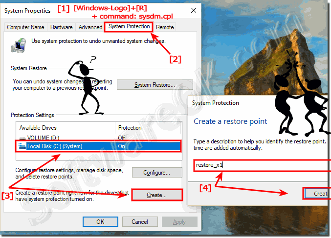 Windows-10 Create System Restore Point!