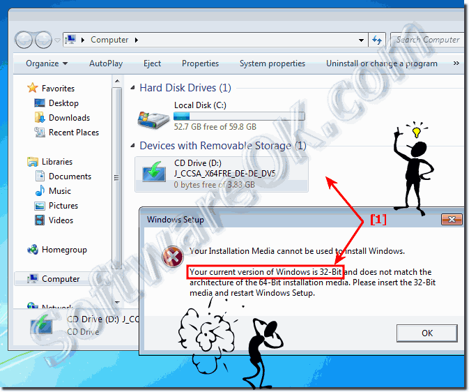 Windows 7 x32 to Windows 10 x64!