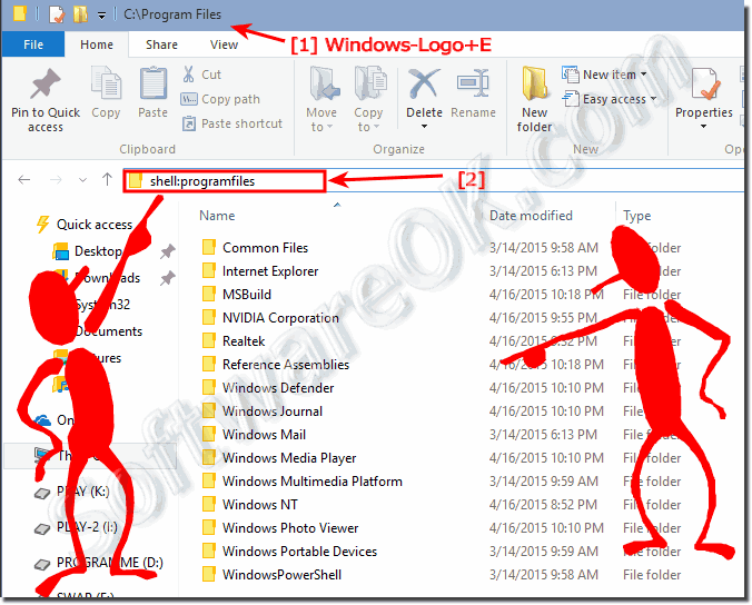 shell program files in windows 10!