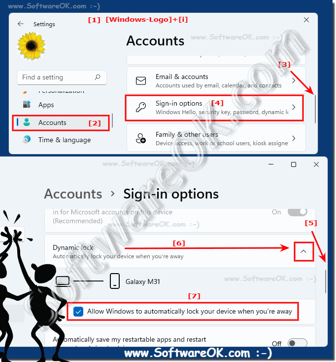 Activate Dynamic-Lock on Windows-11!