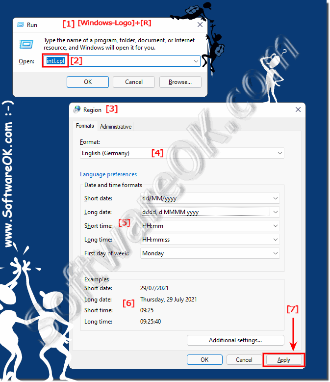 Change region, formats, date, currency, ... in Windows 11!