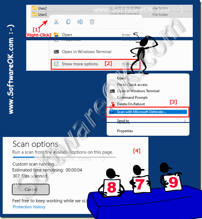 Check certain data for malware on Windows 11!