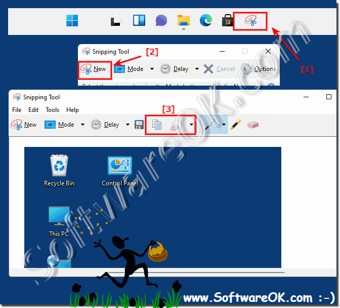 Create a screenshot on Windows 11 without a keyboard shortcut!