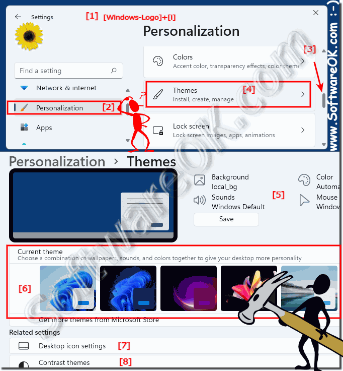 Easy Change the theme on Windows 11!