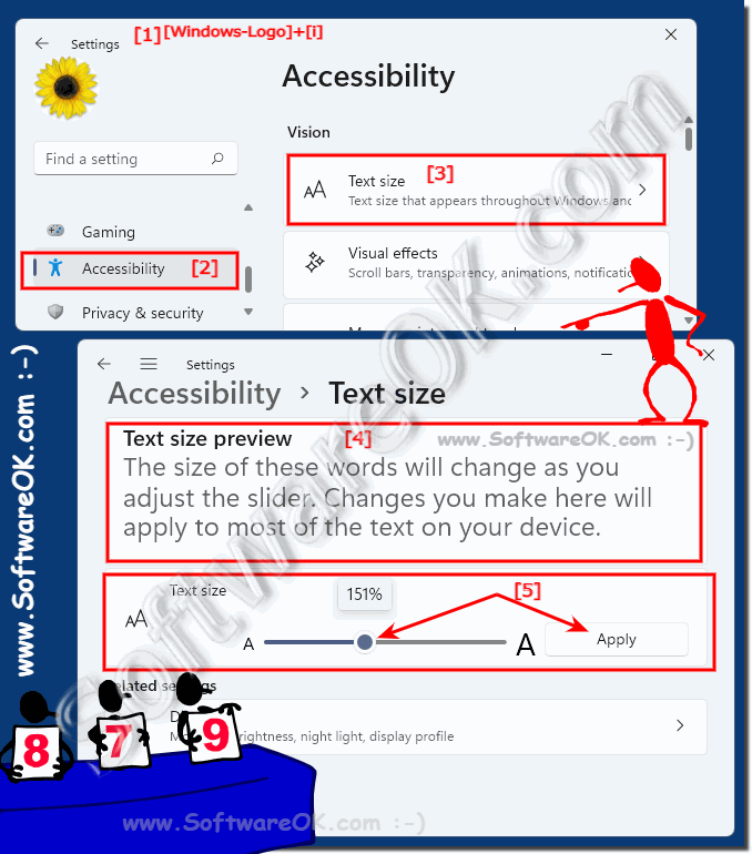Easy change the font size in Windows 11!