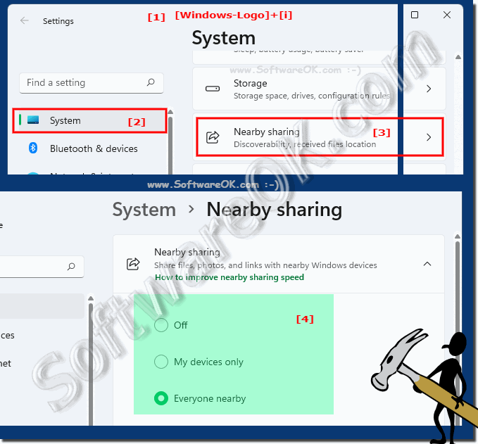 Environment sharing in Windows 11 with nearby devices!