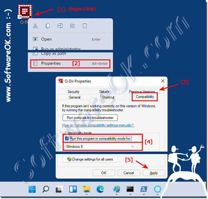 Example of Windows compatibility mode under Windows 11!