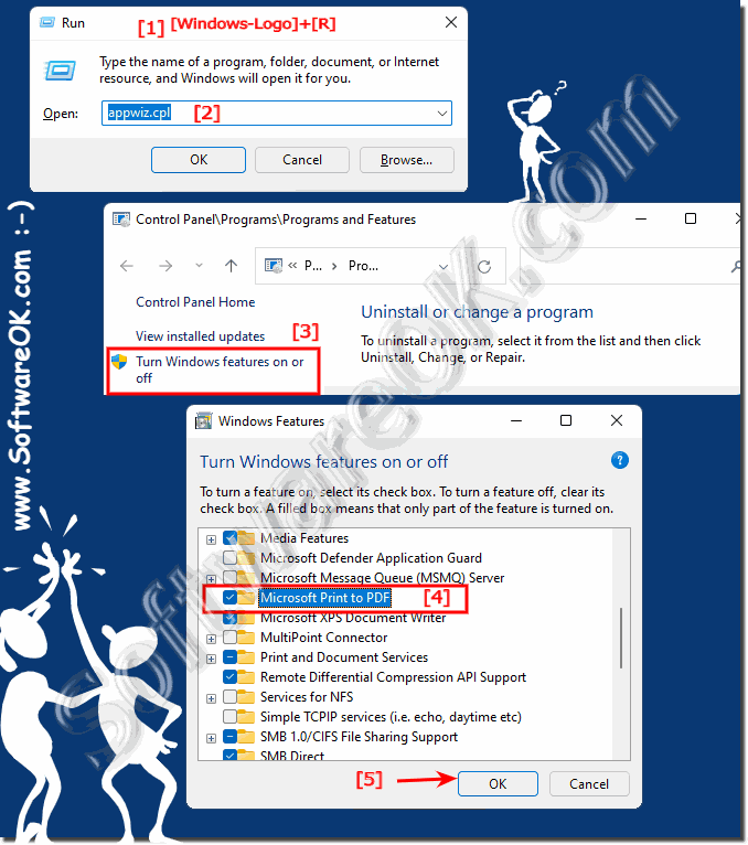 Install the integrated PDF printer driver in Windows 11 and 10!