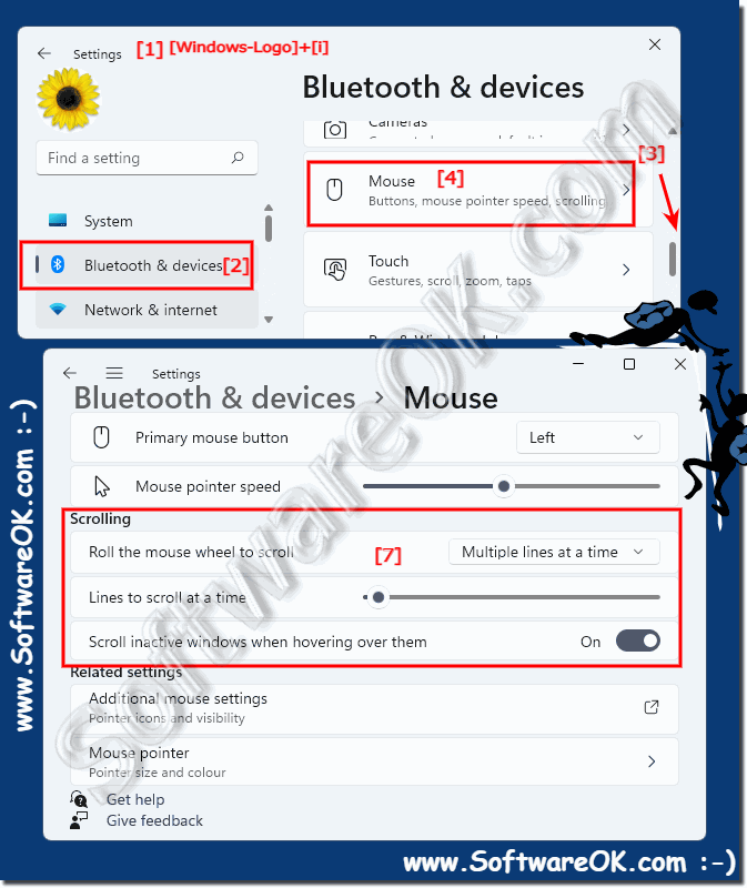 Open mouse wheel settings in Windows 11!