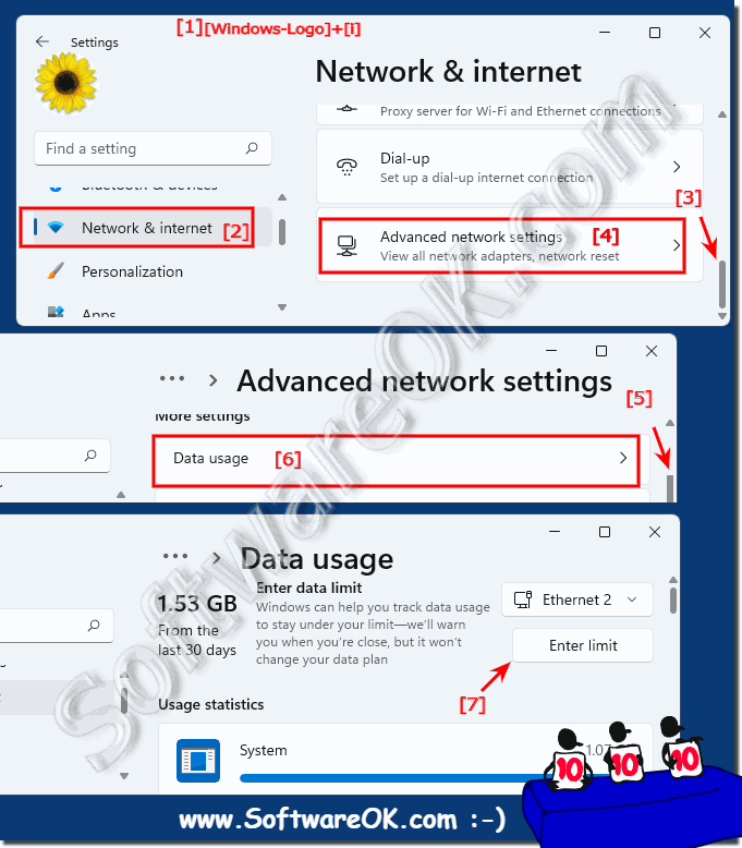 Set internet data limit in Windows 11!