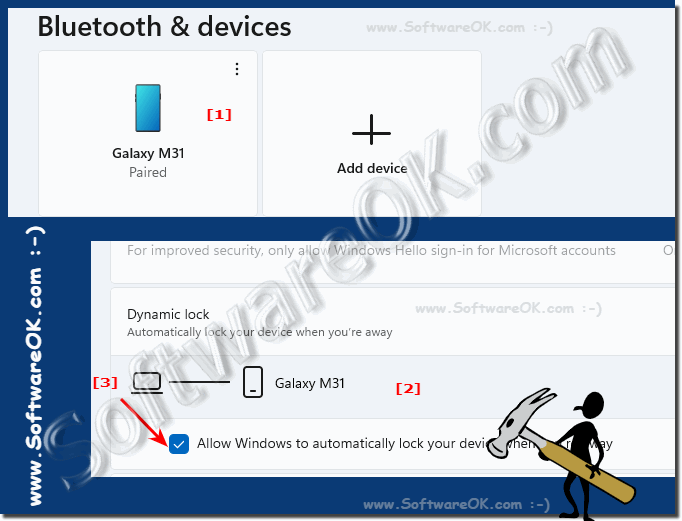 The dynamic lock on Windows 11!