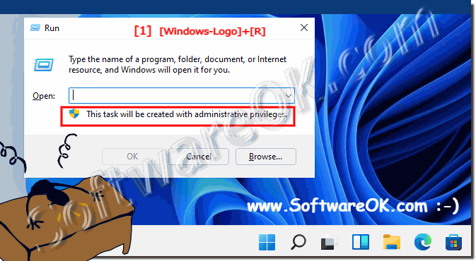 The help with full administrator rights on Windows 11 a full admin!