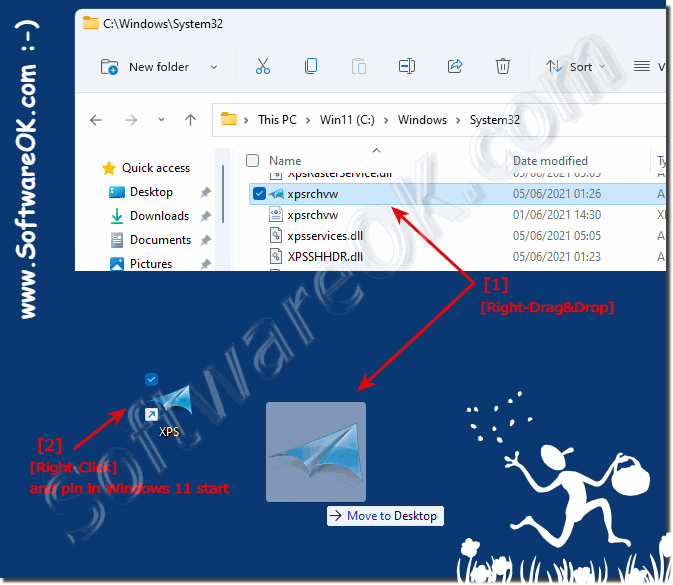 XPS viewer Desktop Shortcut on Windows 11!
