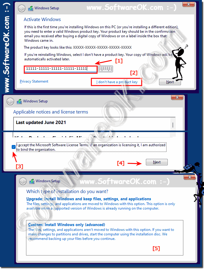  Installation of Windows 11 with or without a product key!