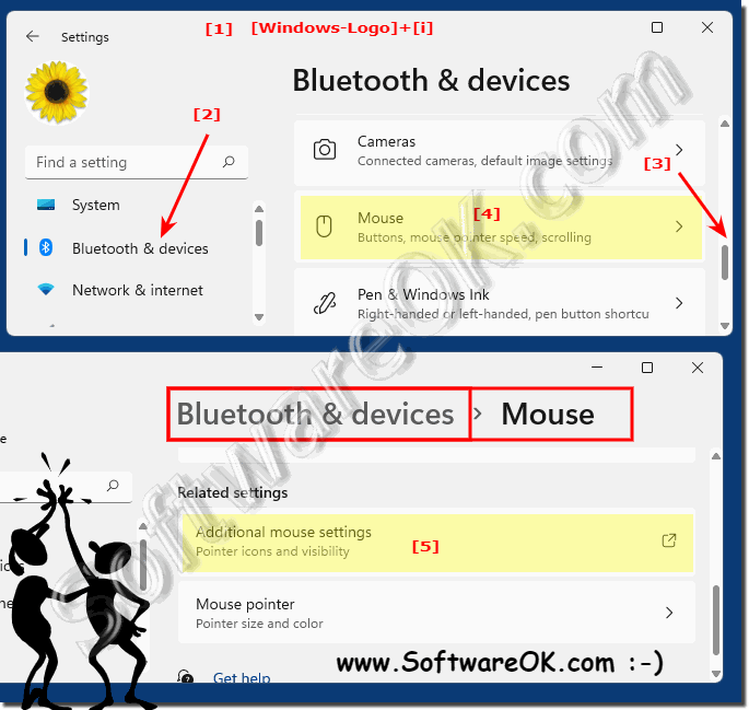 The Mouse Pointer settings on Windows 11, 10, ...!