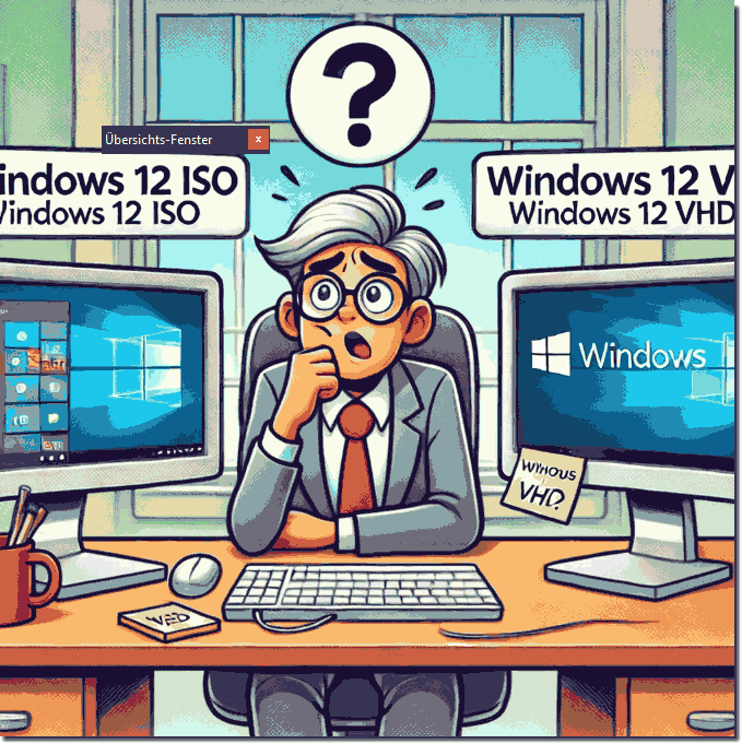 What is the difference between Windows 12 ISO and VHD when downloading?