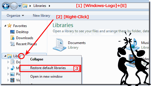 Restore Libraries in Windows 7 Explorer!