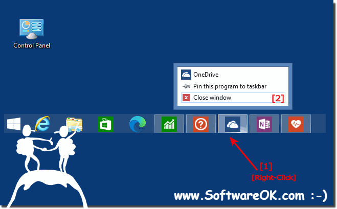 Close the open Store Apps in Windows from Taskbar!
