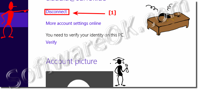 Disconnect in Windows 8.1 from Microsoft account!