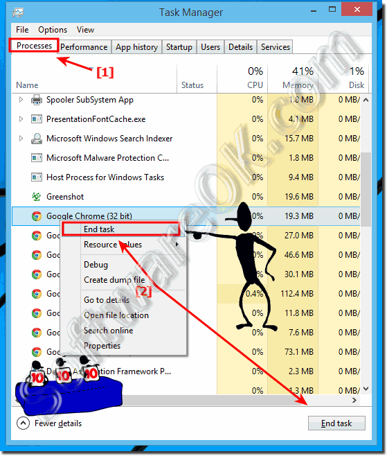 End Task, Kill programs in Windows 8.1!