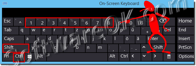 Keyboard shortcut for the symbol size, or view in MS-Explorer 8.1