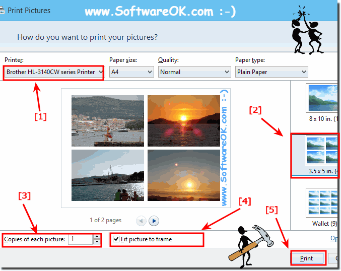 Print multiple Images in Windows on one Page!   