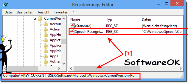 Spracherkennung Registry Autostart (RUN)!
