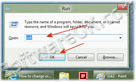 Start the On-Screen Keyboard over Windows-8 RUN