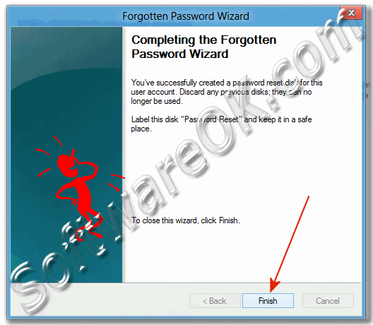 Win-8 Completing the Forgotten Password Wizard