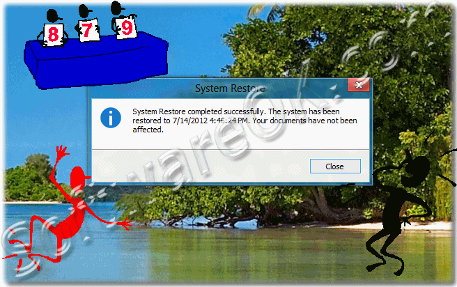 Windows-8 Info: System Restore completed successfully