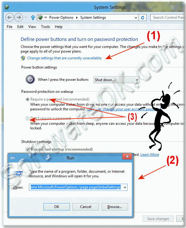 Windows-8 Password protection on wakeup!