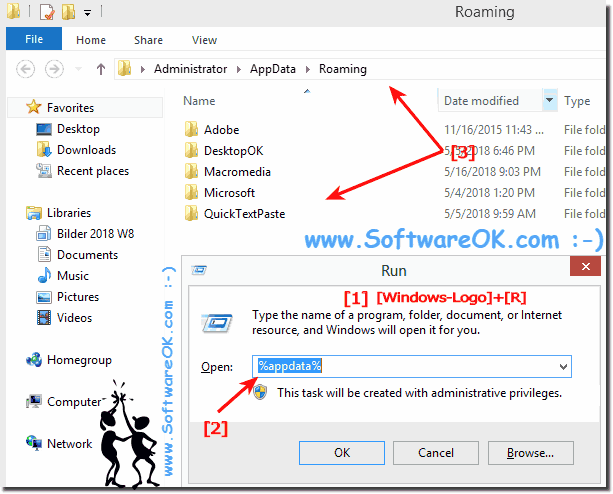 open, find, the Program Data folder in Windows 8 / 10!