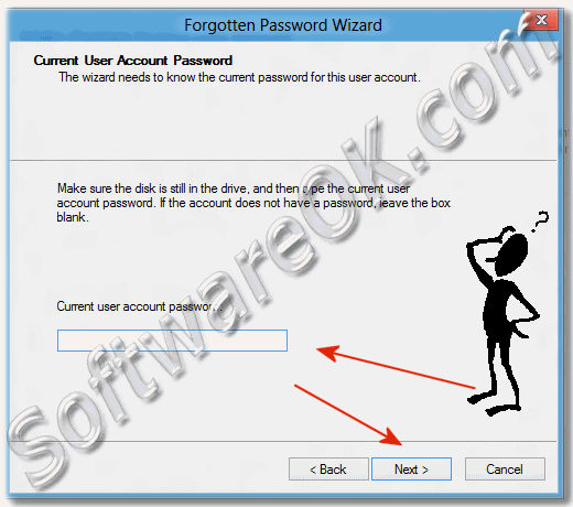 Type the current Windows-8 user account password