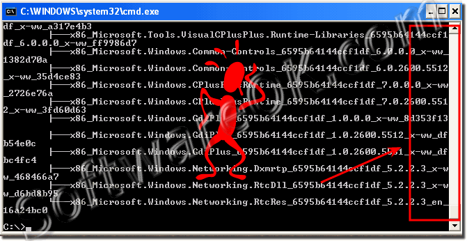 Windows command prompt CMD TEXT unreadable!