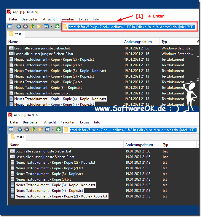 Delete all files except the most recent via the command line!