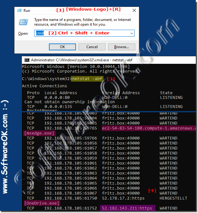 What programs access to the Internet command prompt!