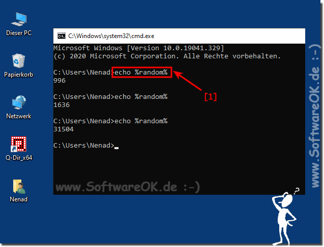 Generate random numbers and display them in the command prompt!