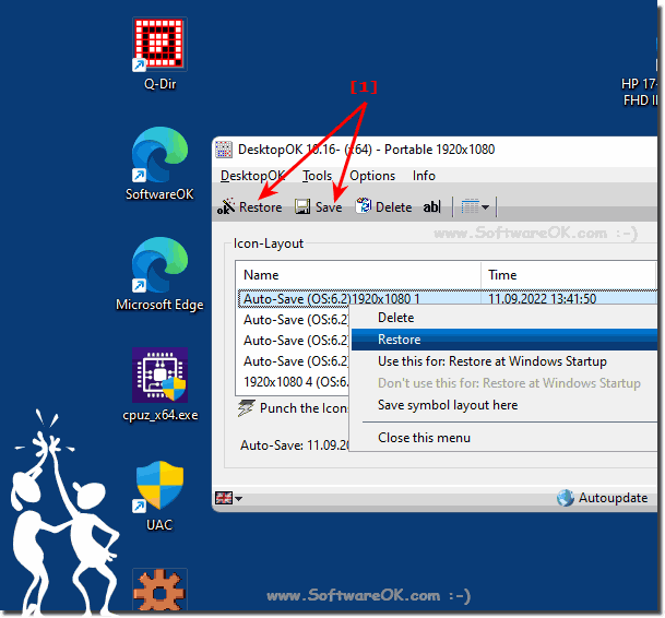 Save Desktop Icons on all Microsoft Windows OS!
