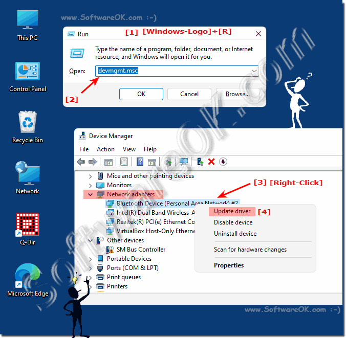 The Windows network adapters!