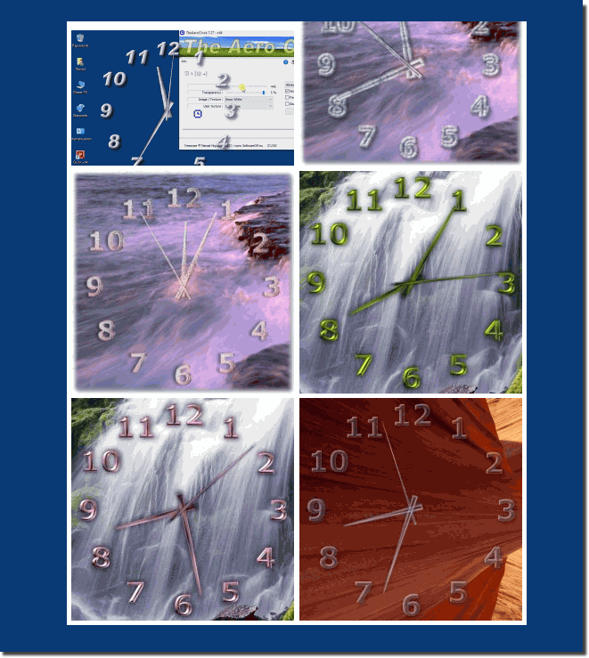 The best transparent desktop clocks for Windows!