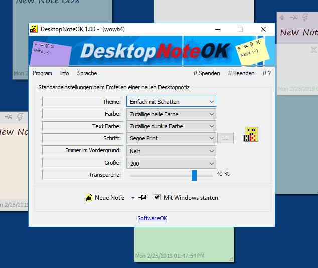 DesktopNoteOK screenshot