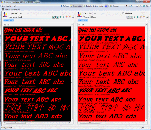 FontViewOK screenshot