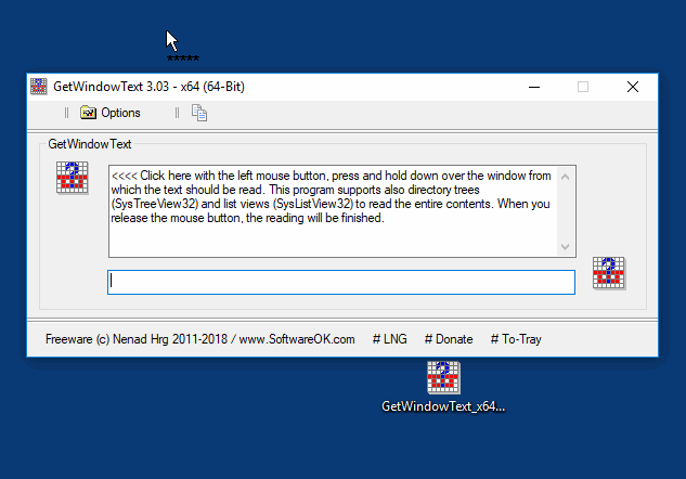 Screenshot for GetWindowText 1.61